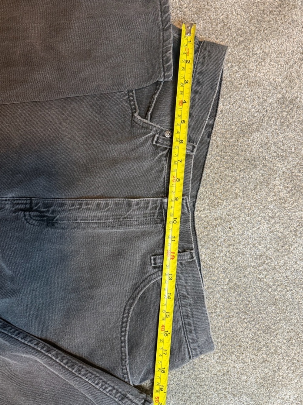 Vintage Wrangler Black Jeans ๐ค 90s High Waist Straight Leg 36x32 - Picture 5 of 7
